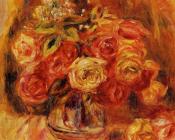 皮埃尔 奥古斯特 雷诺阿 : Roses in a Vase